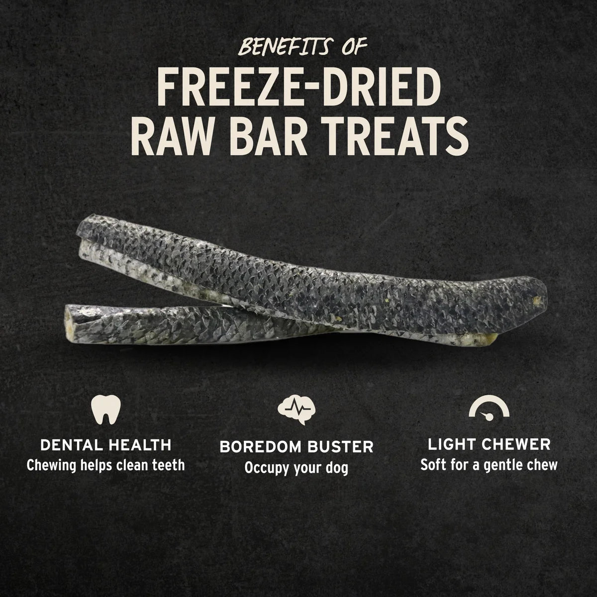 Vital Essentials Dog Raw Bar Freeze Dried Salmon Skin Treat