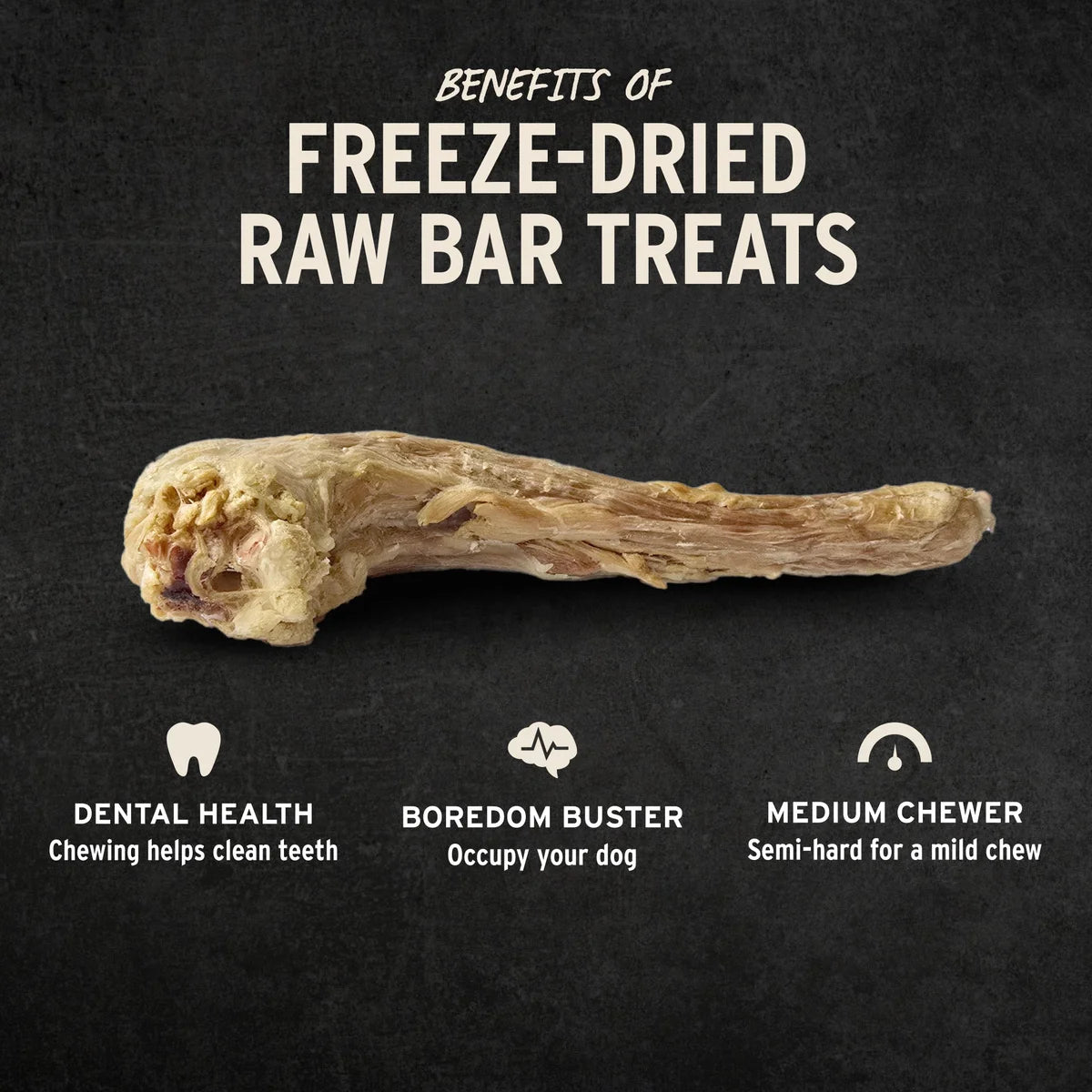 Vital Essentials Dog Raw Bar Freeze Dried Turkey Neck Treat