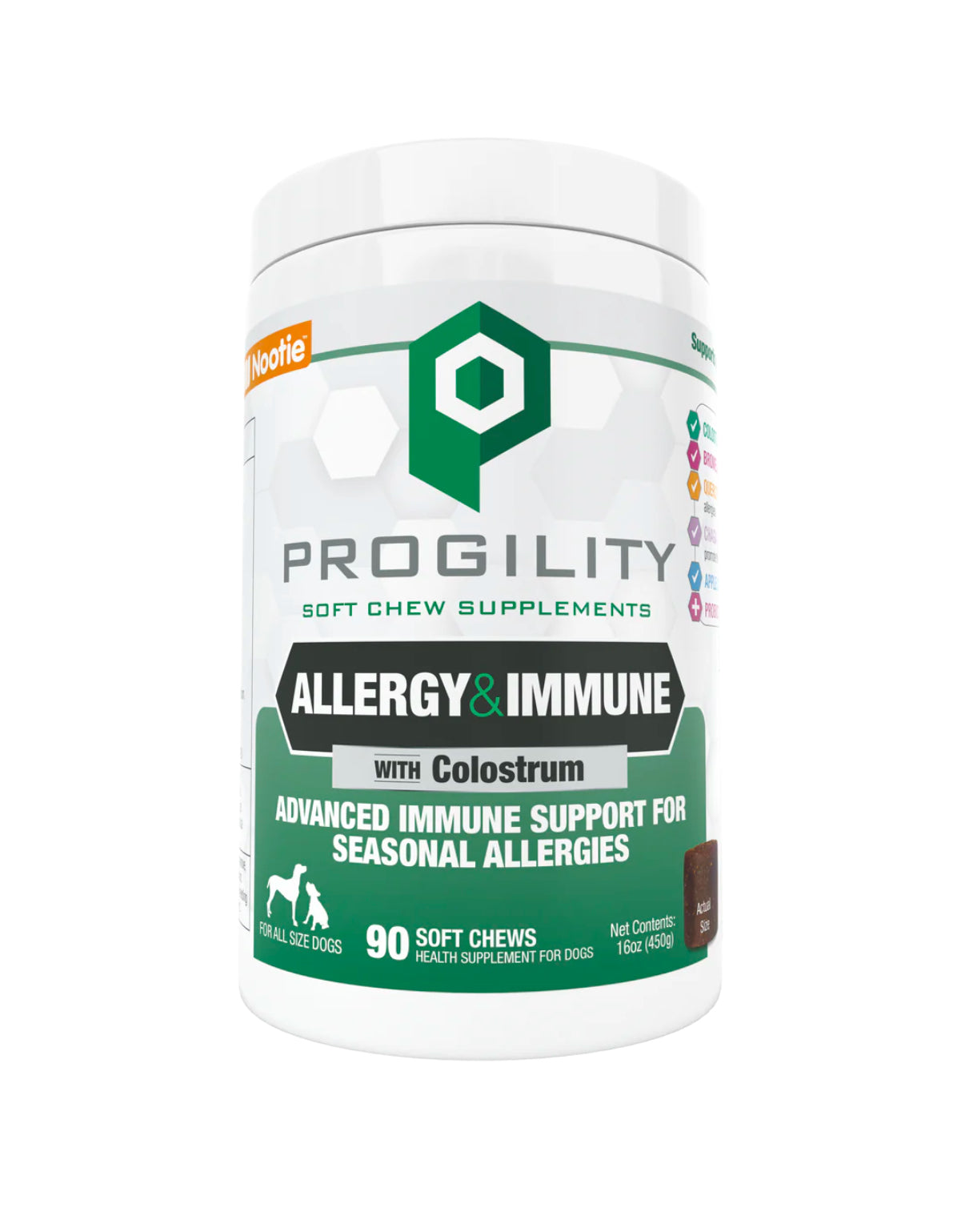 Nootie Progility Dog Allergy & Immune Large Soft Chews 90ct