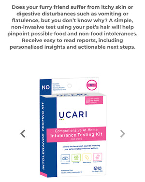 Ucari pet Non-Invasive At Home Test, All It Takes Is A Hair Sample