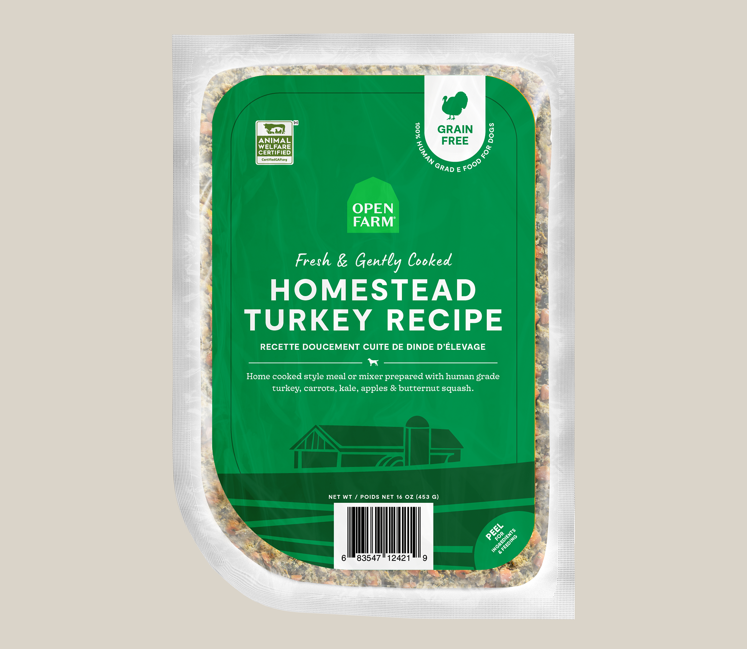 Homestead Turkey Grain-Free Freshly Crafted Dog Food