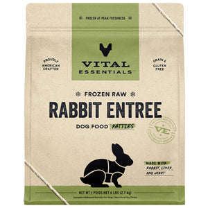 Vital Essential Raw Rabbit Patties 6lbs (In Store Pick Up Only)
