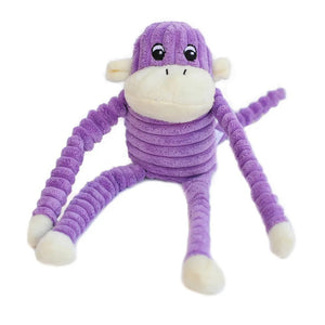 Zippy Paws Spencer the Crinkle Monkey Small Purple