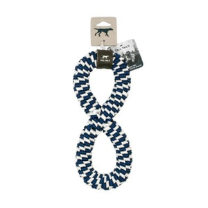 Tall Tails Navy Braided Infinity Tug Toy 11"