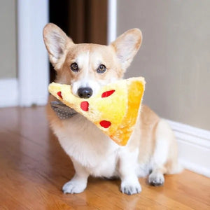 Zippy Paws NomNomz Pizza Slice Plush Dog Toy