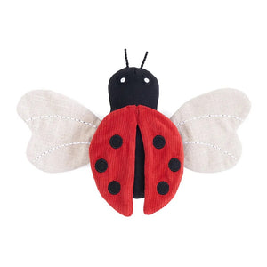 Zippy Paws ecoZippy Corduroy Critter Ladybug Dog Toy