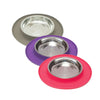 Single Silicone Cat Feeder with Stainless Steel Bowl