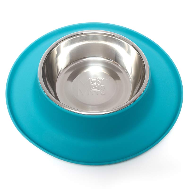 Single Silicone Feeder with Stainless Bowl, Medium, 1.5 Cup Bowl