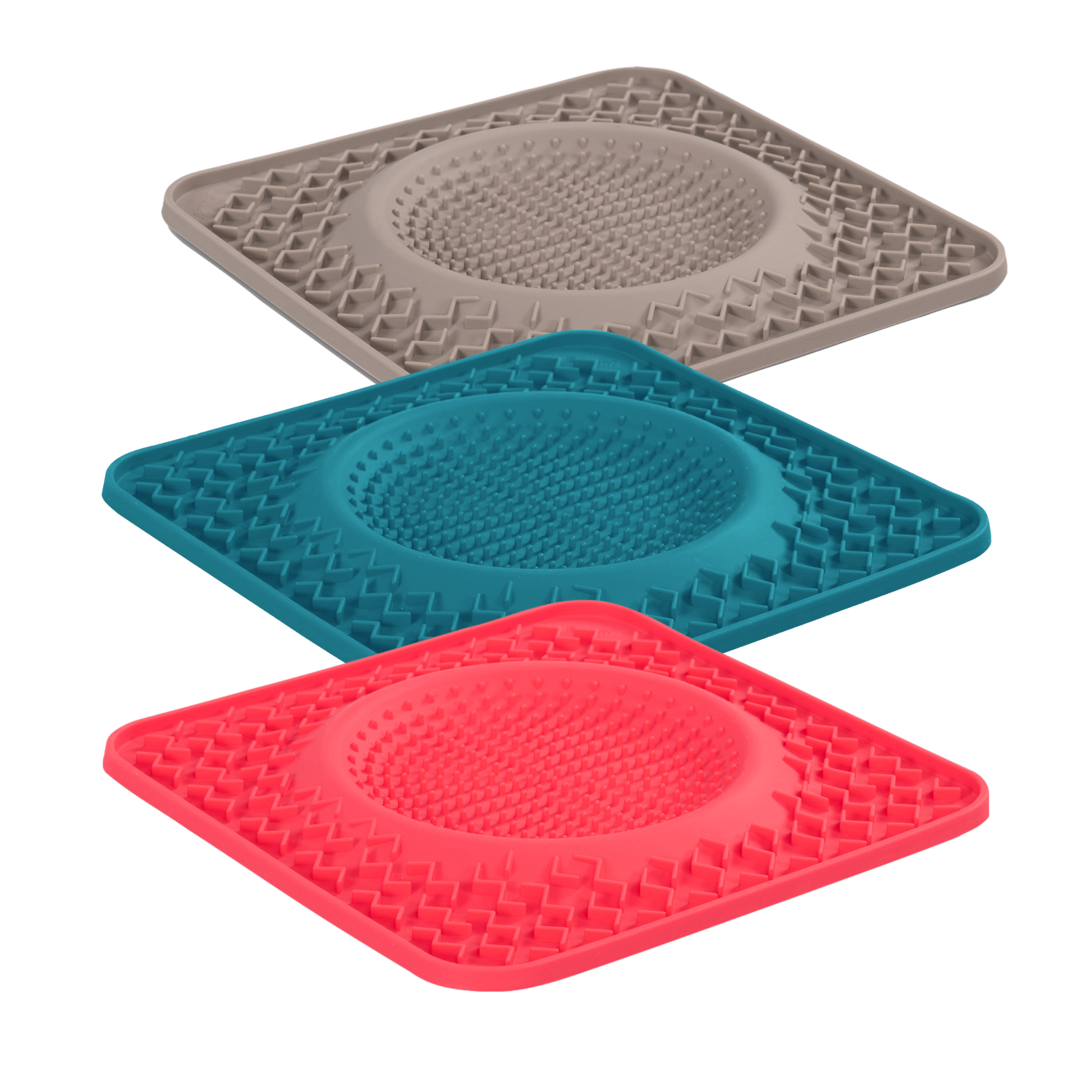 Messy Mutts 10" Therapeutic Dog Lick Bowl Mat, Interactive Dog Feeder