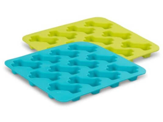 Silicone Bake and Freeze Dog Treat Maker - Pack of 2 (Bone Shape)