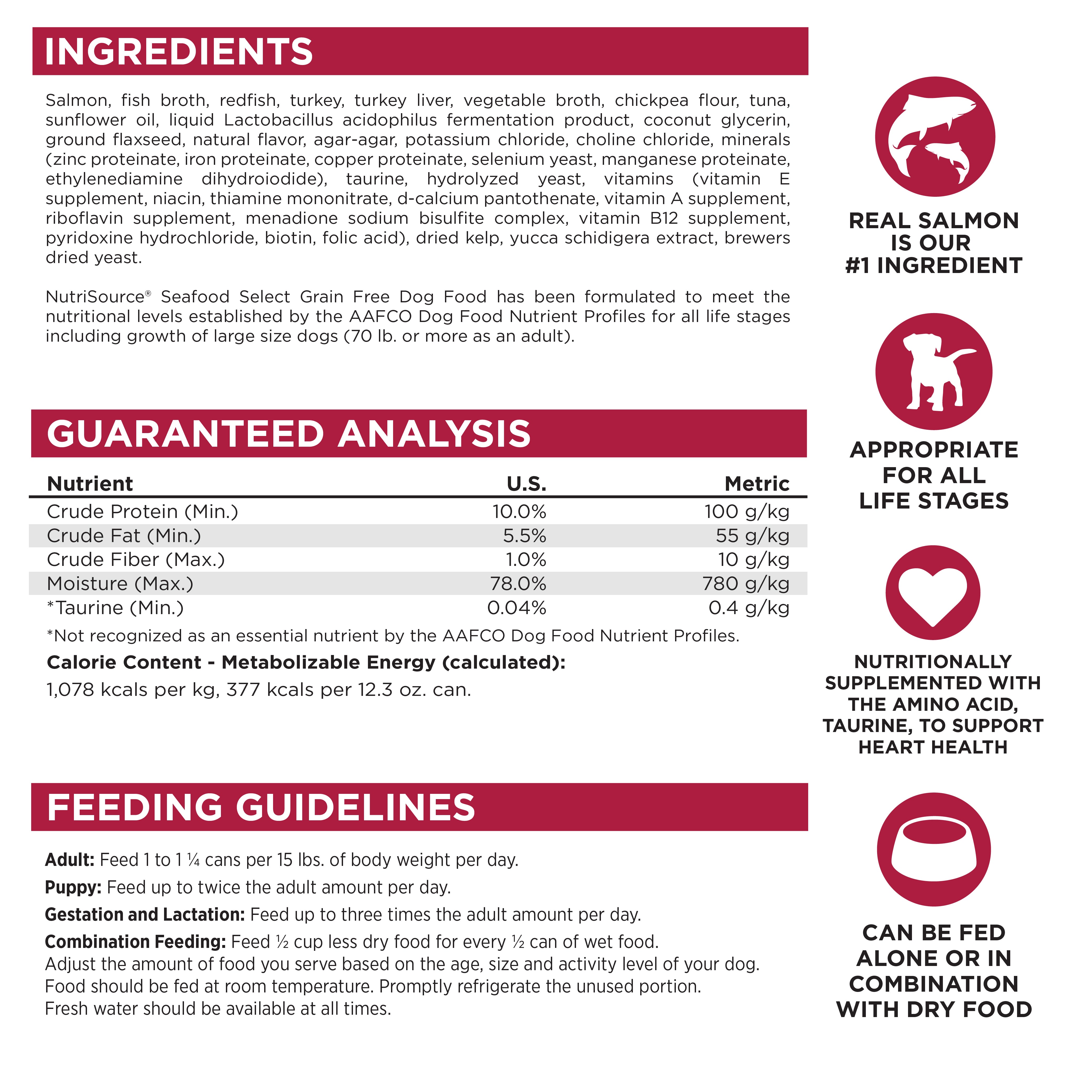 Grain Free Seafood Select Wet Dog Food
