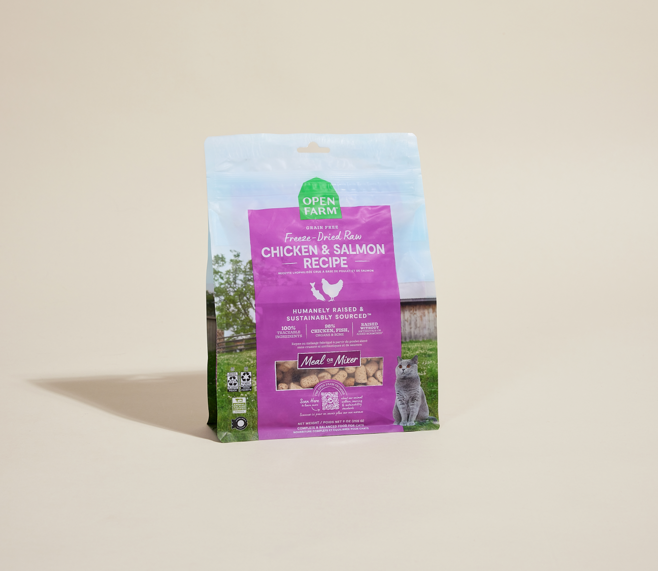 Chicken & Salmon Freeze Dried Raw Morsels for Cats