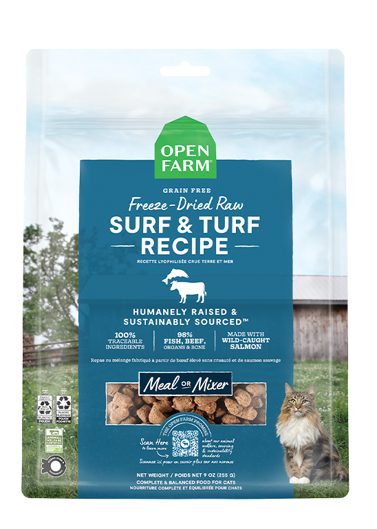 Surf & Turf Freeze Dried Raw Morsels for Cats