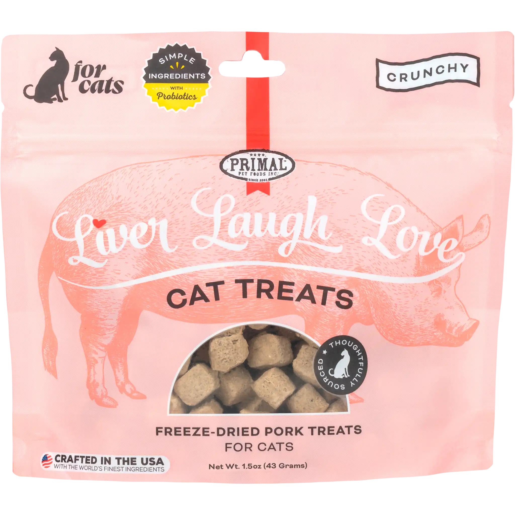 Primal Liver Laugh Love Cat Treats