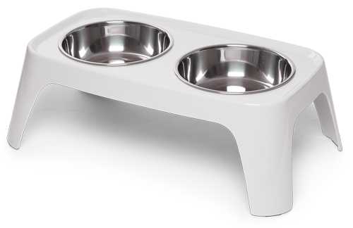 Totally Pooched Elevated Dog Feeder, 3 Cups Per Bowl, 6" High