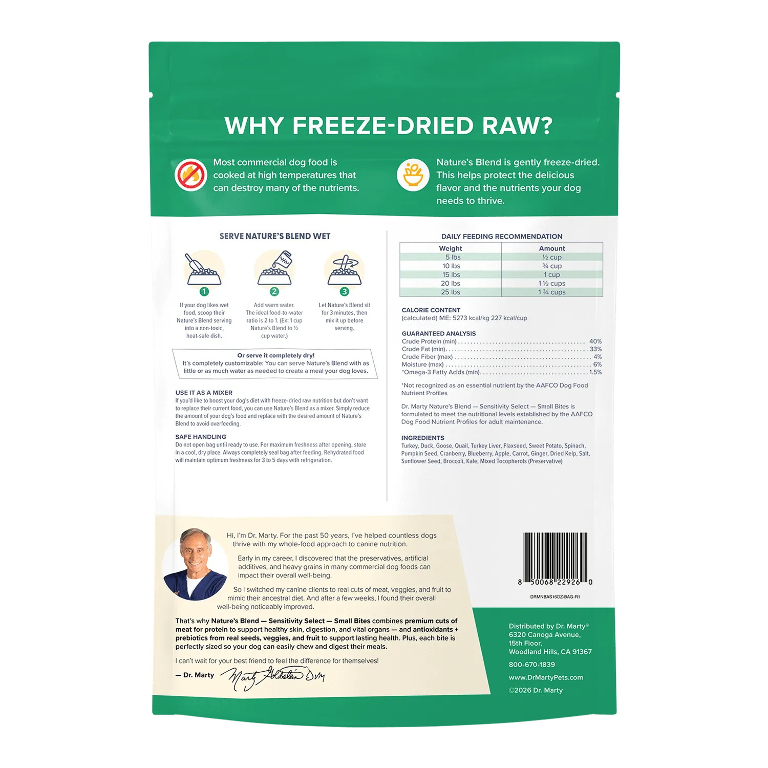 Nature's Blend Sensitivity Select Small Bites (FREEZE)