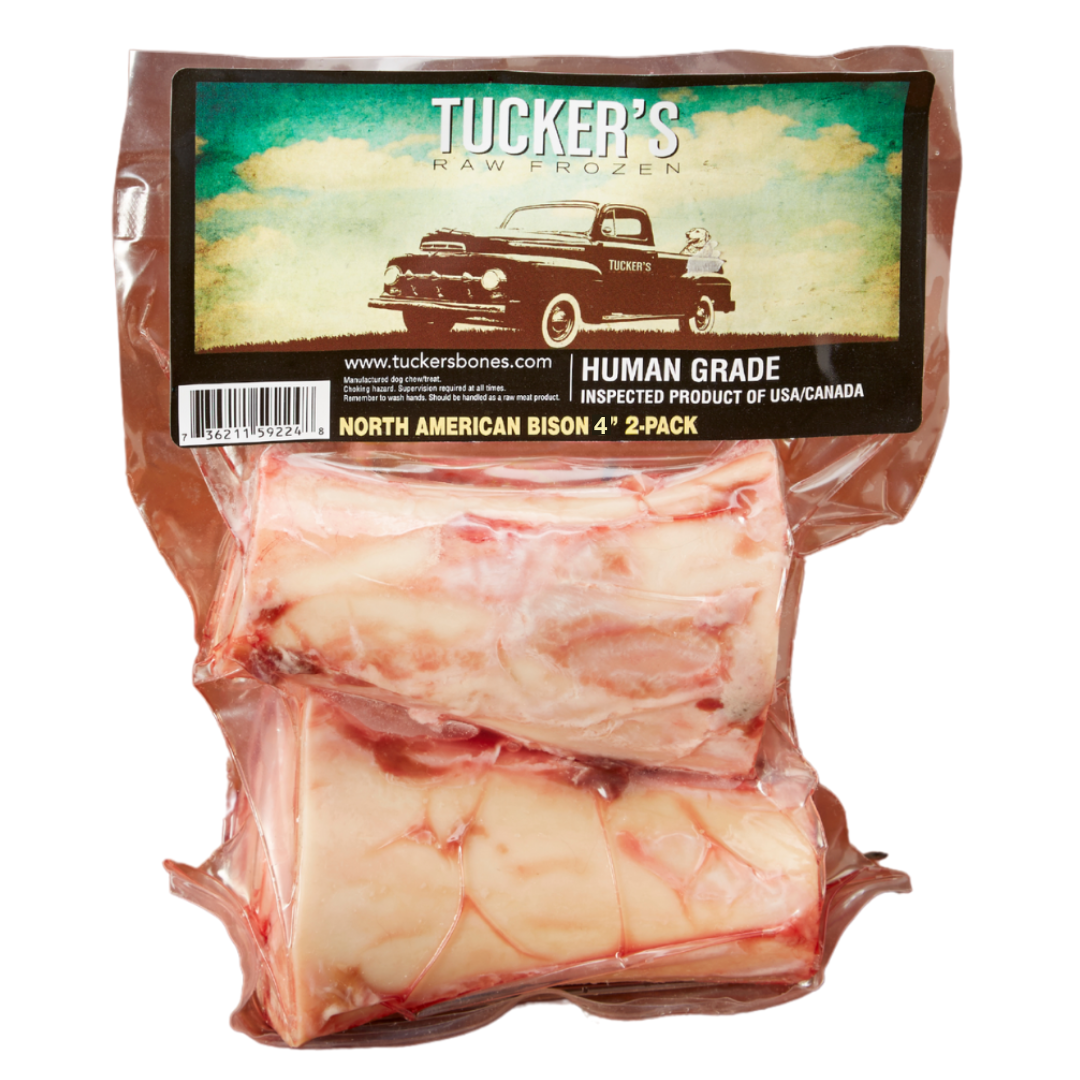 Raw bison bones for dogs