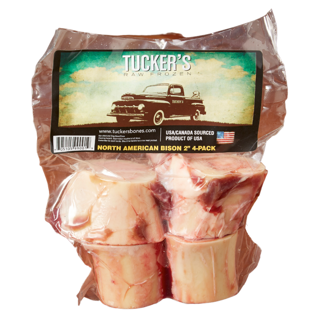 Raw bison bones for dogs