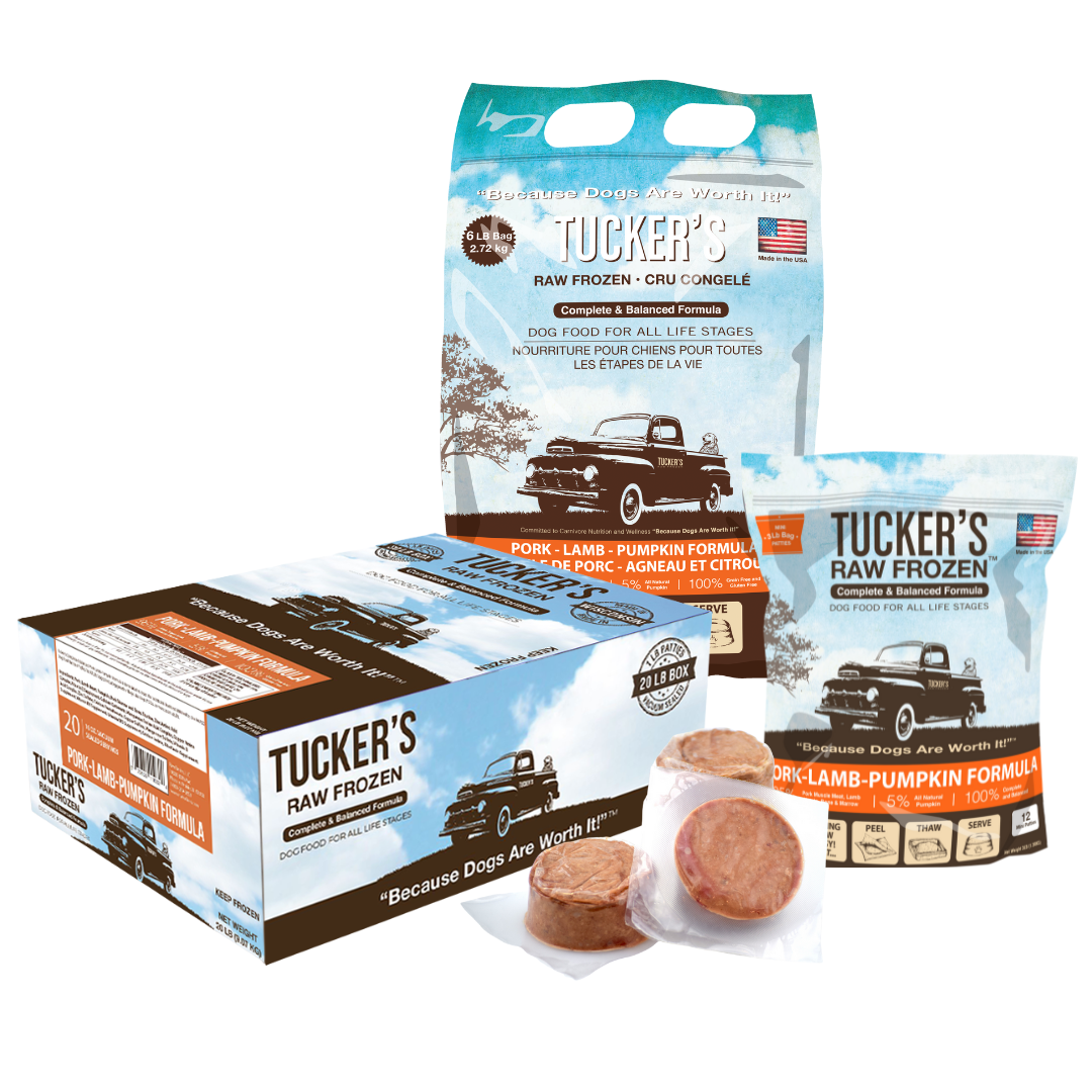 Raw pork and lamb diet for dogs