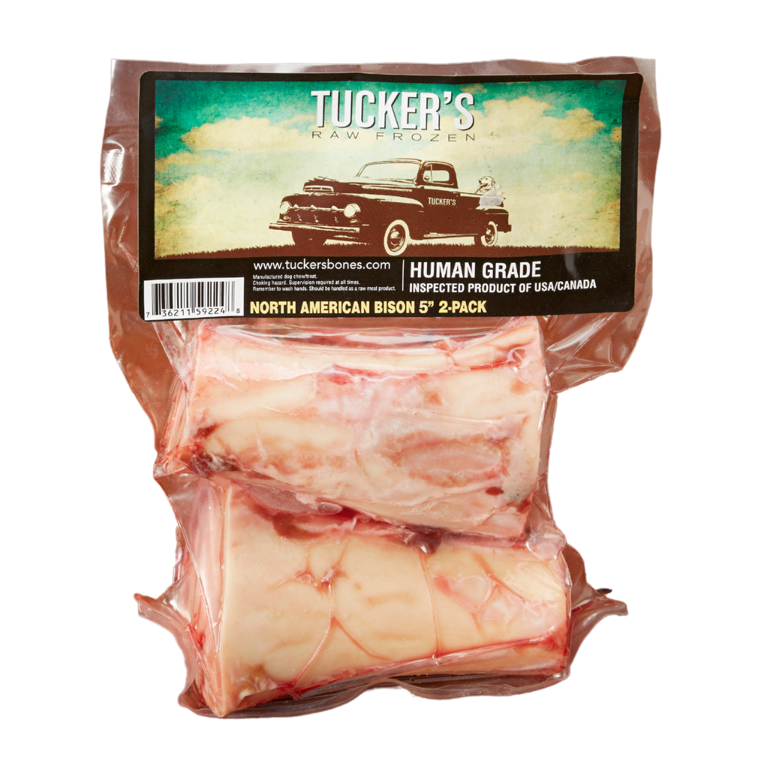 Raw bison bones for dogs
