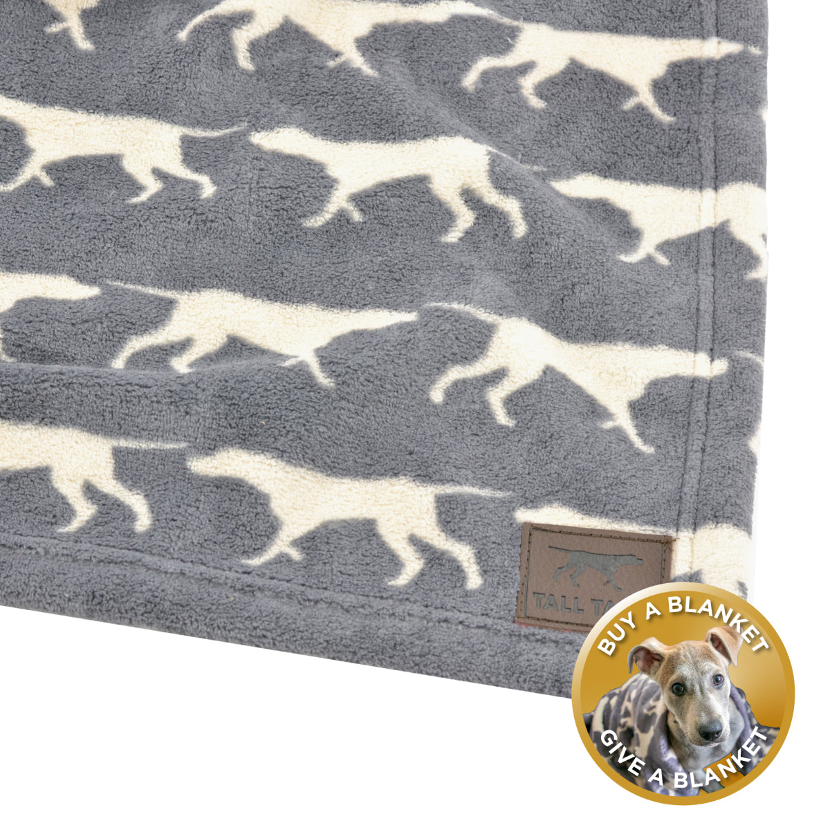 Grey Icon Dog Blanket