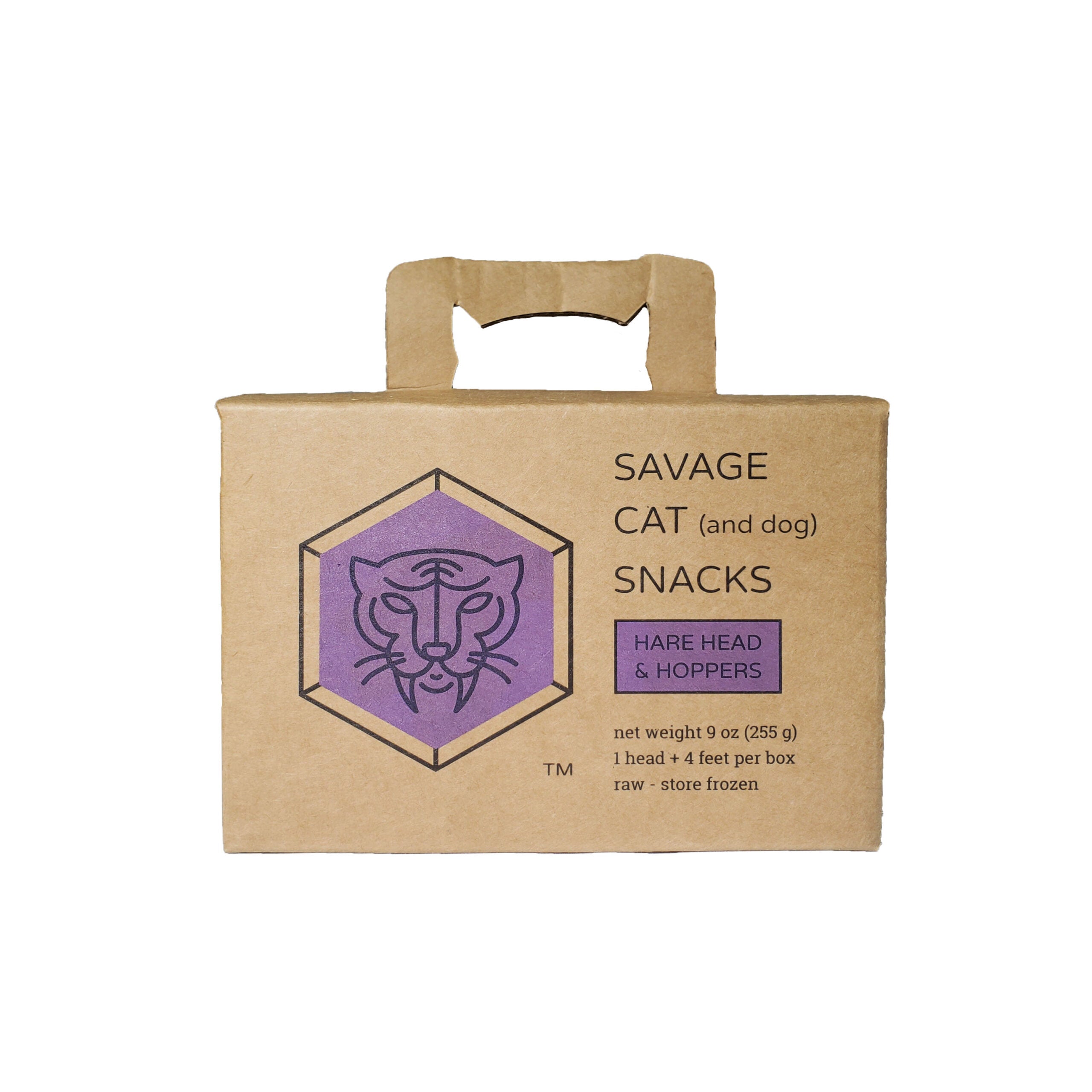 Savage Cat Dog Raw Frozen Hare Head & Hoppers Treat 9oz (IN STORE PICK UP ONLY)