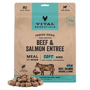 Vital Essentials Soft Freeze Dried Beef & Salmon Nibs 14oz