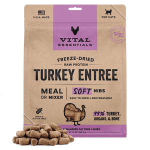 Vital Essentials Cat FD Turkey Soft Nibs 12oz