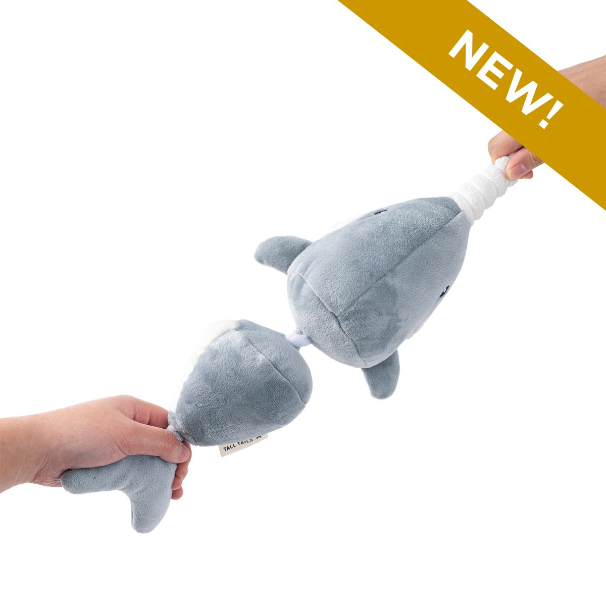 Narwhal Jointed Shake Play Dog Toy