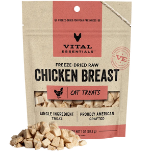 Vital Essentials Cat Freeze Dried Chicken Breast Treats 1oz