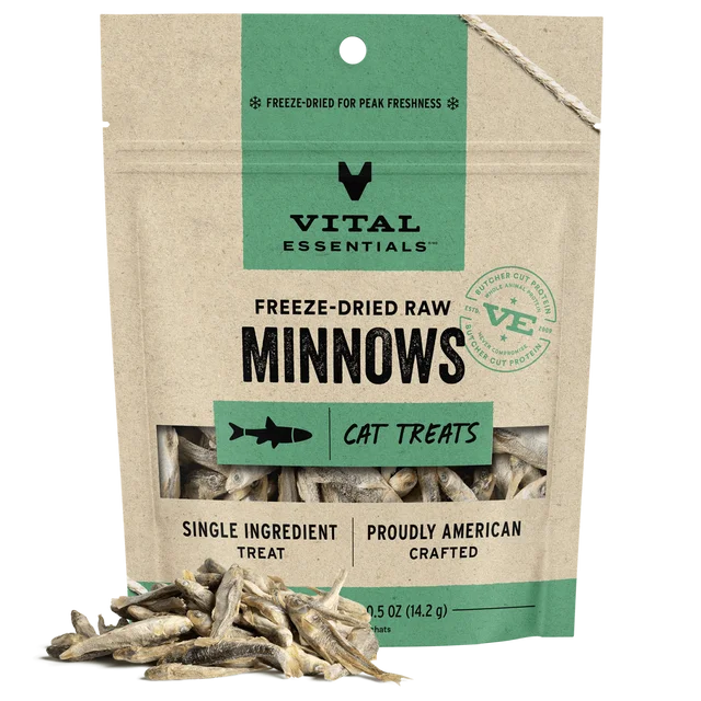 Vital Essentials Cat Freeze Dried Minnows 0.5oz