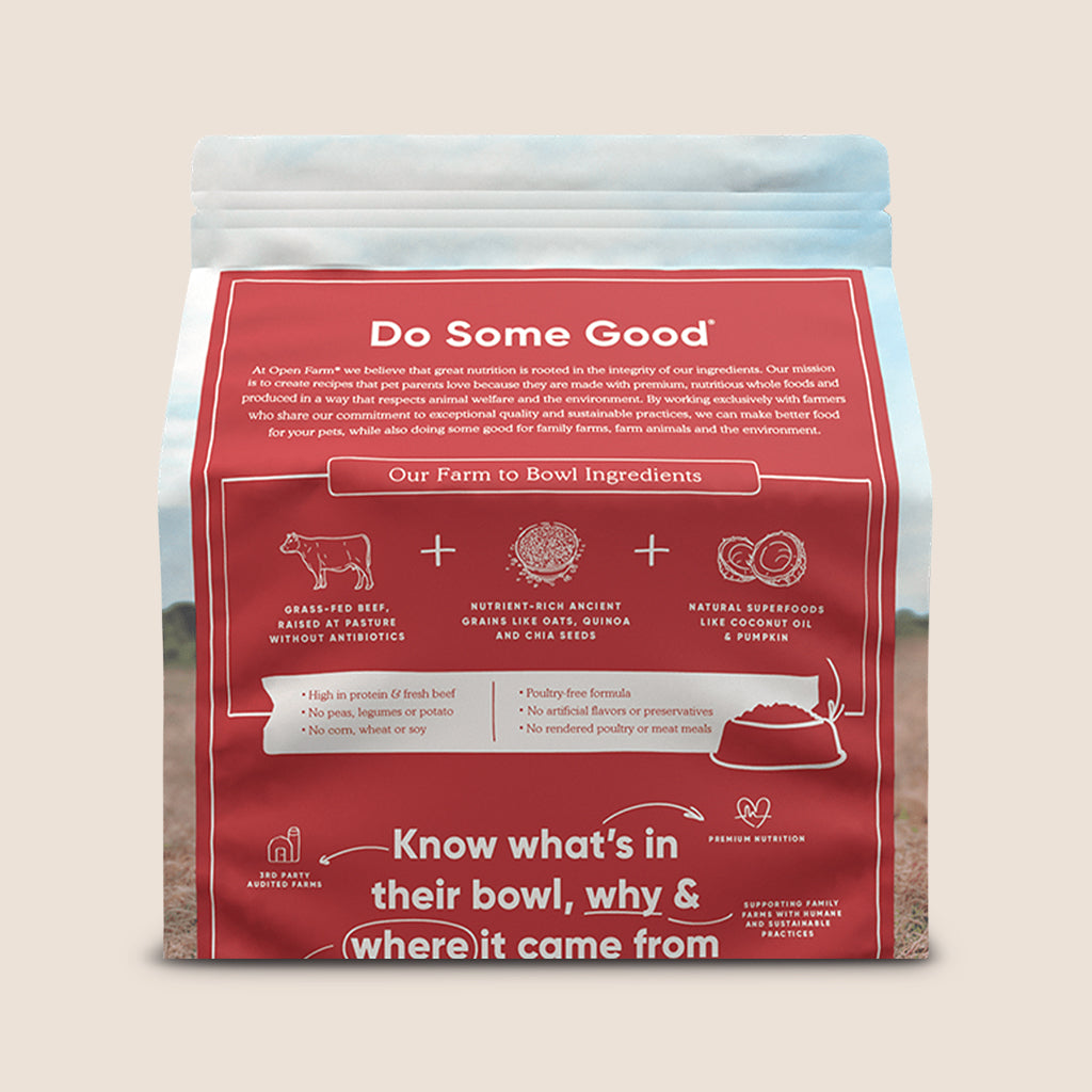 Open Farm Grass-Fed Beef & Ancient Grains Recipe