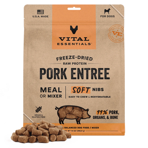 Vital Essentials Dog Soft Freeze Dried Pork Nibs 14oz