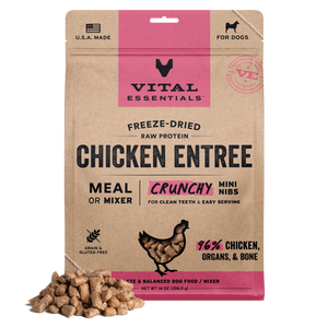 Vital Essentials Cat Freeze Dried Chicken Crunchy Mini Nibs 12oz
