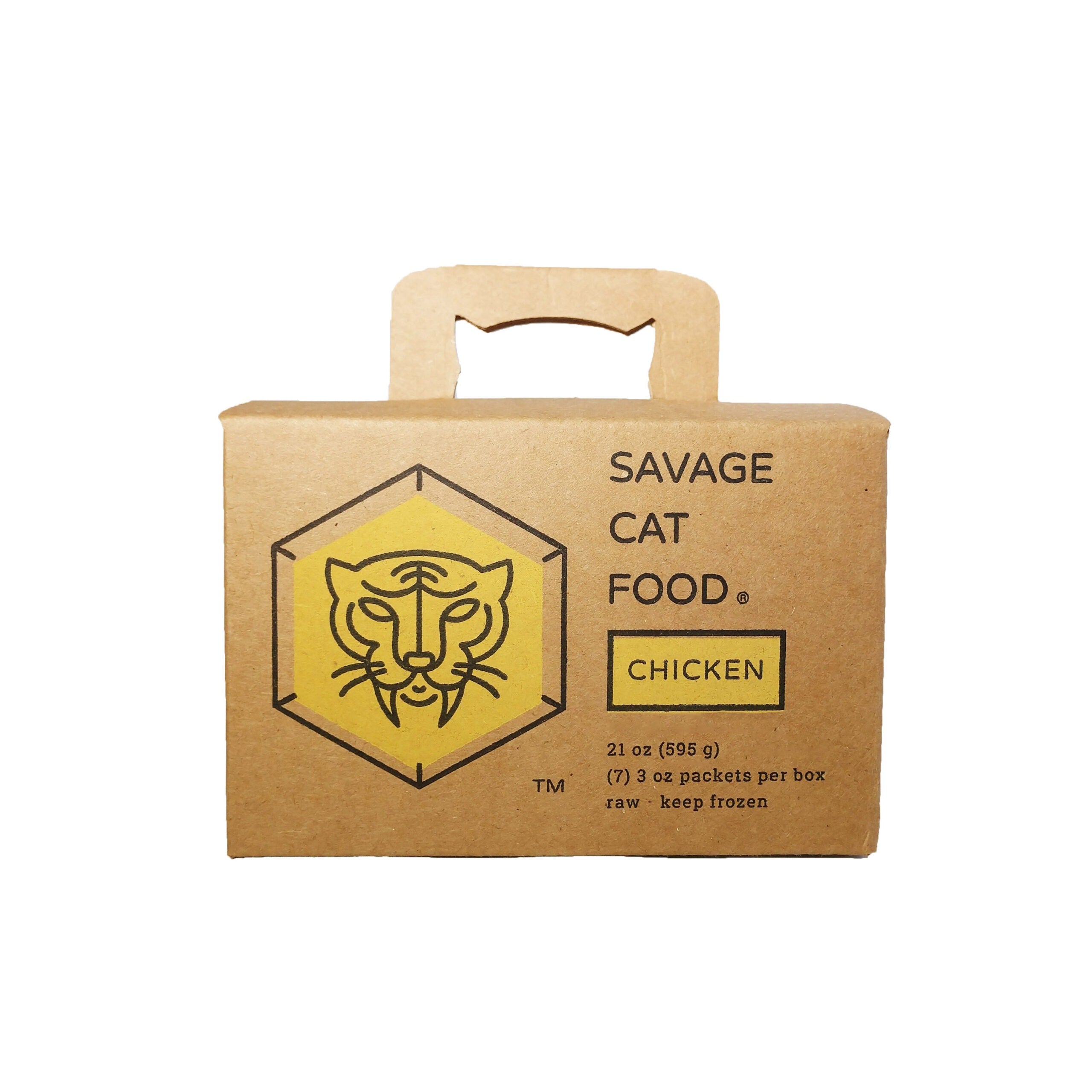Savage Cat Raw  Frozen Chicken 7pk 3oz ea (IN STORE PICK UP ONLY)