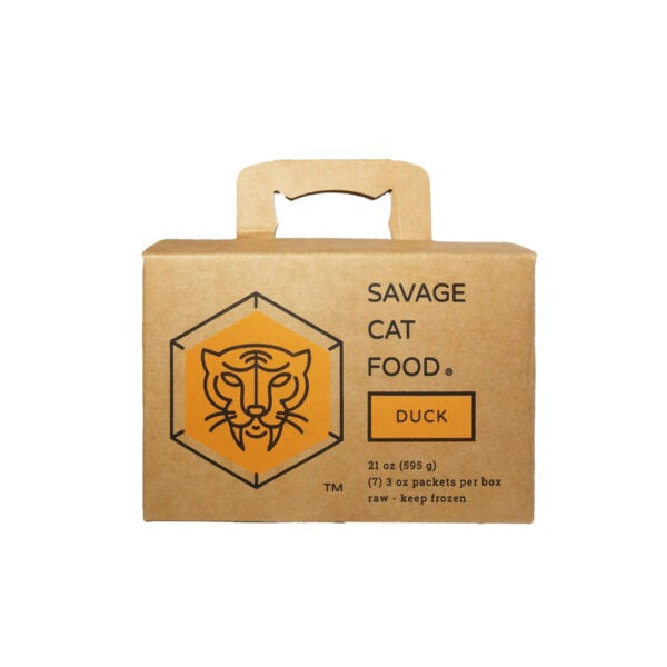 Savage Cat Raw Frozen Duck 7pk 3oz ea (IN STORE PICK UP ONLY)