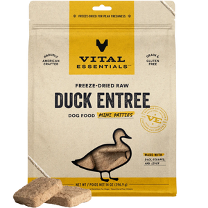 Vital Essentials Dog Freeze Dried Duck Mini Patties 14oz