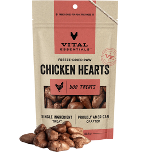 Vital Essentials Dog Chicken Heart Treats 1.9oz