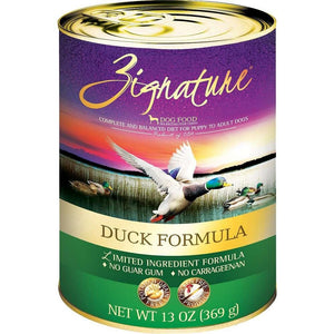 Zignature Grain-Free Duck Limited Ingredient Formula Canned Dog Food 13oz freeshipping - The Good Dog Store