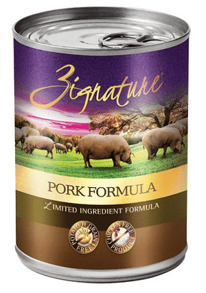 Zignature Grain-Free Pork Limited Ingredient Formula Canned Dog Food 13oz freeshipping - The Good Dog Store