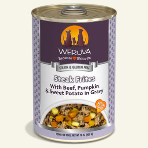 Weruva Steak Frites Canned Dog Food 14oz freeshipping - The Good Dog Store