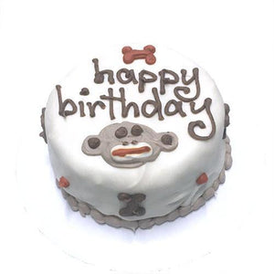Bubba Rose Sock Monkey Happy Birthday Cake freeshipping - The Good Dog Store