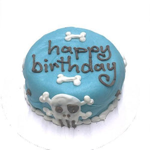 Bubba Rose Blue Skull Happy Birthday Cake freeshipping - The Good Dog Store