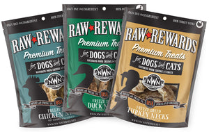 Northwest Naturals Raw Rewards Turkey Neck Freeze Dried Dog & Cats Treats 6pk freeshipping - The Good Dog Store