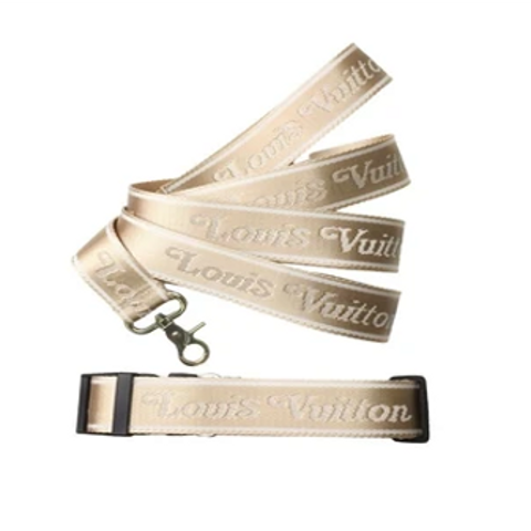 LV Pup Leather Harness & Leash – The Good Dog Store