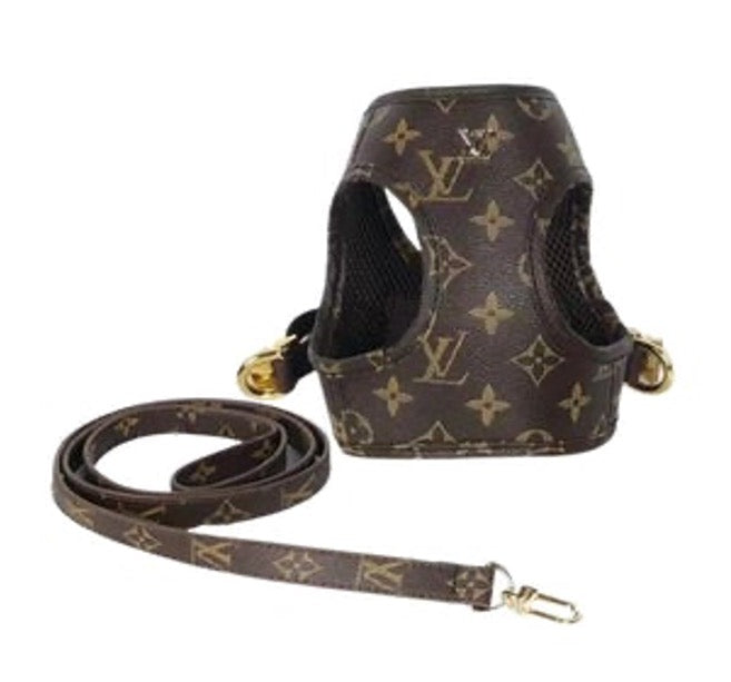 louis vuitton dog harness and leash