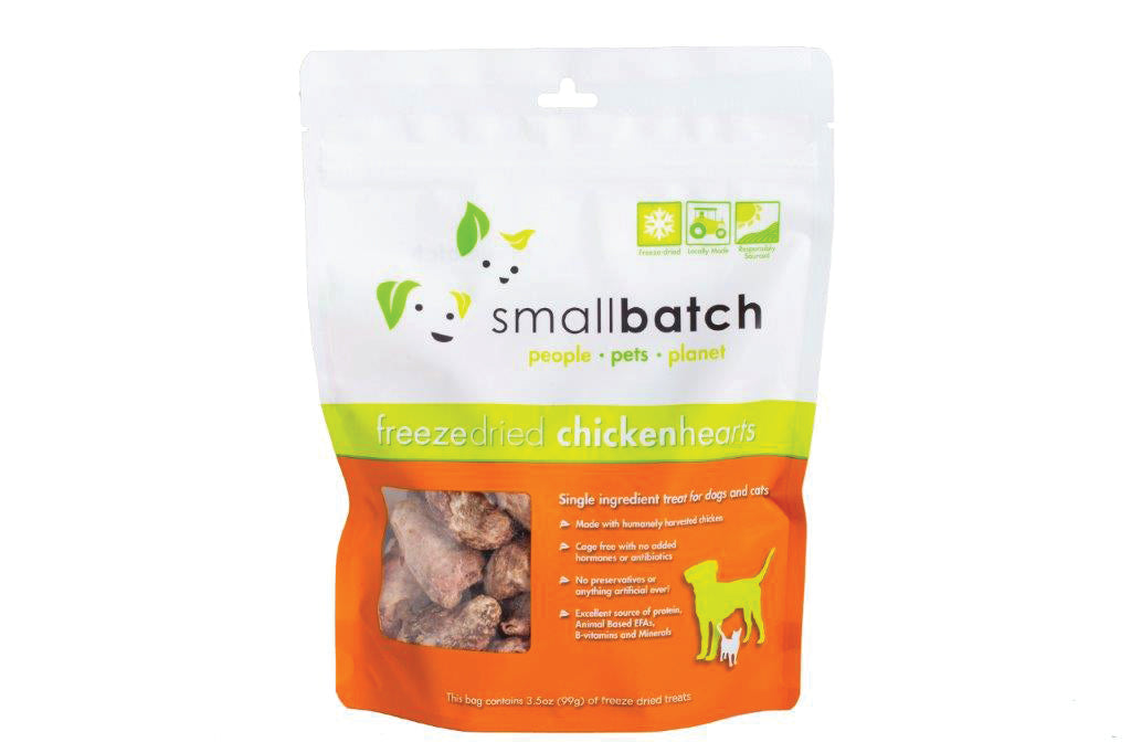 Small Batch Pet Freeze Dried Chicken Heart Treat, 3.5 ounce freeshipping - The Good Dog Store