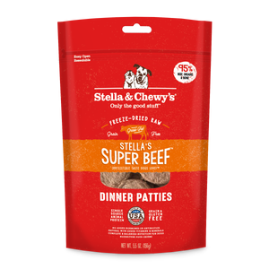 Stella & Chewy's Super Beef Freeze-Dried Raw Dinner Patties 14 oz freeshipping - The Good Dog Store