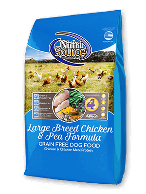 NutriSource Large Breed Chicken & Pea Grain Free Dog Food 30lb freeshipping - The Good Dog Store