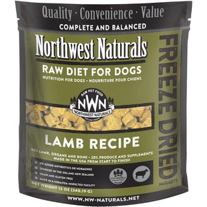 Northwest Naturals Dog Freeze Dried Nuggets Lamb 12 oz freeshipping - The Good Dog Store